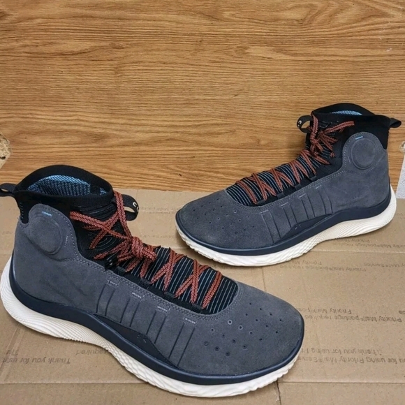 Under Armour Curry 4 Flotro Gray Men Size 17 NEW